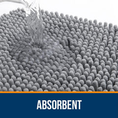 OLANLY Bathroom Rugs 30x20, Extra Soft Absorbent Chenille Bath Rugs