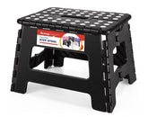 ACSTEP Folding Step Stool Holds Up to 300 lb Plastic Foldable Step Stools for Kids Non-Slip Surface with Carry Handle Stool