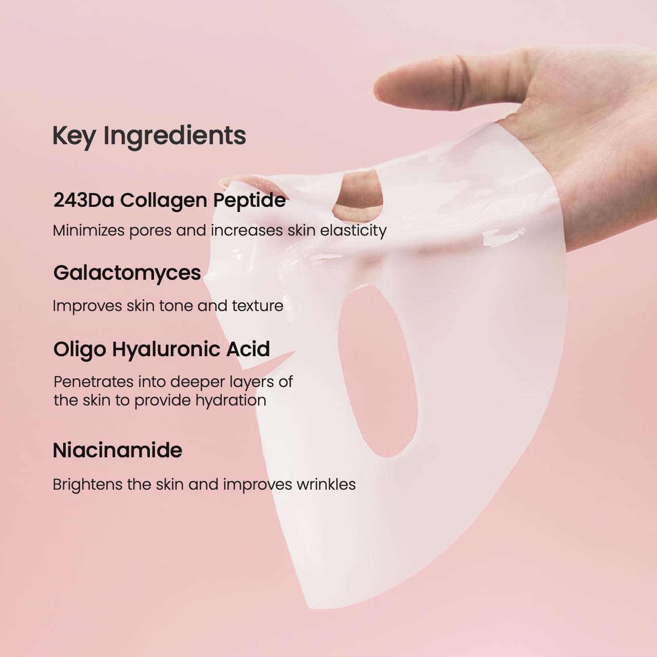 BIODANCE Bio-Collagen Real Deep Mask, Hydrating Overnight Hydrogel Mask, 34g x4ea