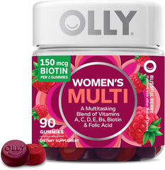 OLLY Women's Multivitamin Gummy, Berry Flavor, 45 Day Supply - 90 Count