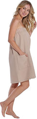 Turquaz Lightweight Knee Length Waffle Robes For Women Spa Bath Waffle